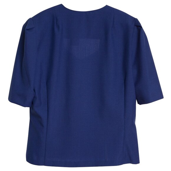 Sundazed (Germany) Canvas Weave Schurwolle Blend Pentagon T Blouse Azurite : M - Picture 7 of 8